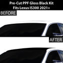 Fits Lexus IS 300 350 2021-2024 Precut Premium Gloss Black Carbon Fiber Roof Paint Protection Film PPF Decal Film Kit