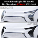 Full Headlight Taillight Precut Smoked PPF Tint Kit Film Overlay Fits Chevy Bolt 2022 2023