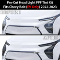 Full Headlight Taillight Precut Smoked PPF Tint Kit Film Overlay Fits Chevy Bolt 2022 2023