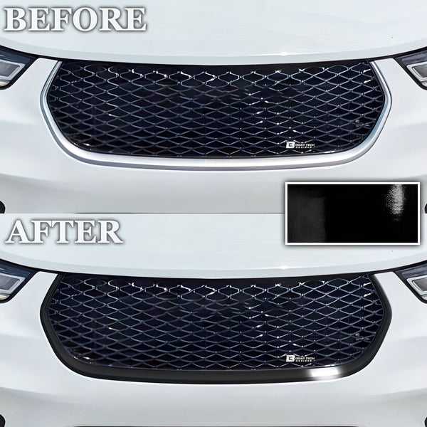 Vinyl Chrome Delete Grille Side Window Rear Blackout Decal Stickers Overlay Film Fits Chrysler Pacifica