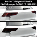 Full Headlight Taillight Precut Smoked PPF Tint Kit Overlay Film Fits Volkswagen Golf 2022-2024