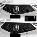 Vinyl Chrome Delete Grille Side Window Rear Blackout Decal Stickers Overlay Film Fits Acura MDX 2022-2024