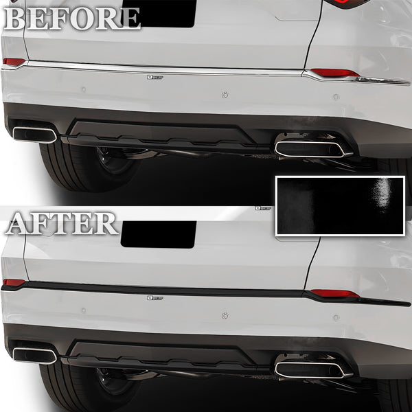 Vinyl Chrome Delete Grille Side Window Rear Blackout Decal Stickers Overlay Film Fits Acura MDX 2022-2024