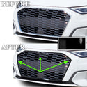 Vinyl Chrome Delete Grille Window Wheel Blackout Decal Stickers Overlay Film Fits Audi A3 2022-2024