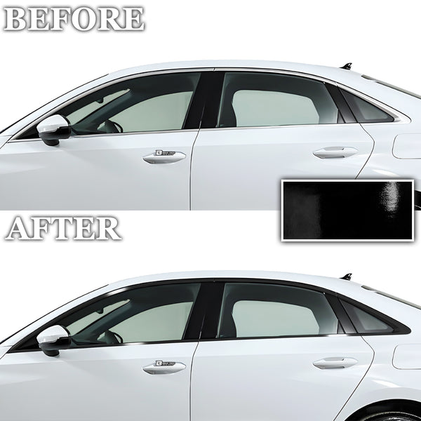 Vinyl Chrome Delete Grille Window Wheel Blackout Decal Stickers Overlay Film Fits Audi A3 2022-2024