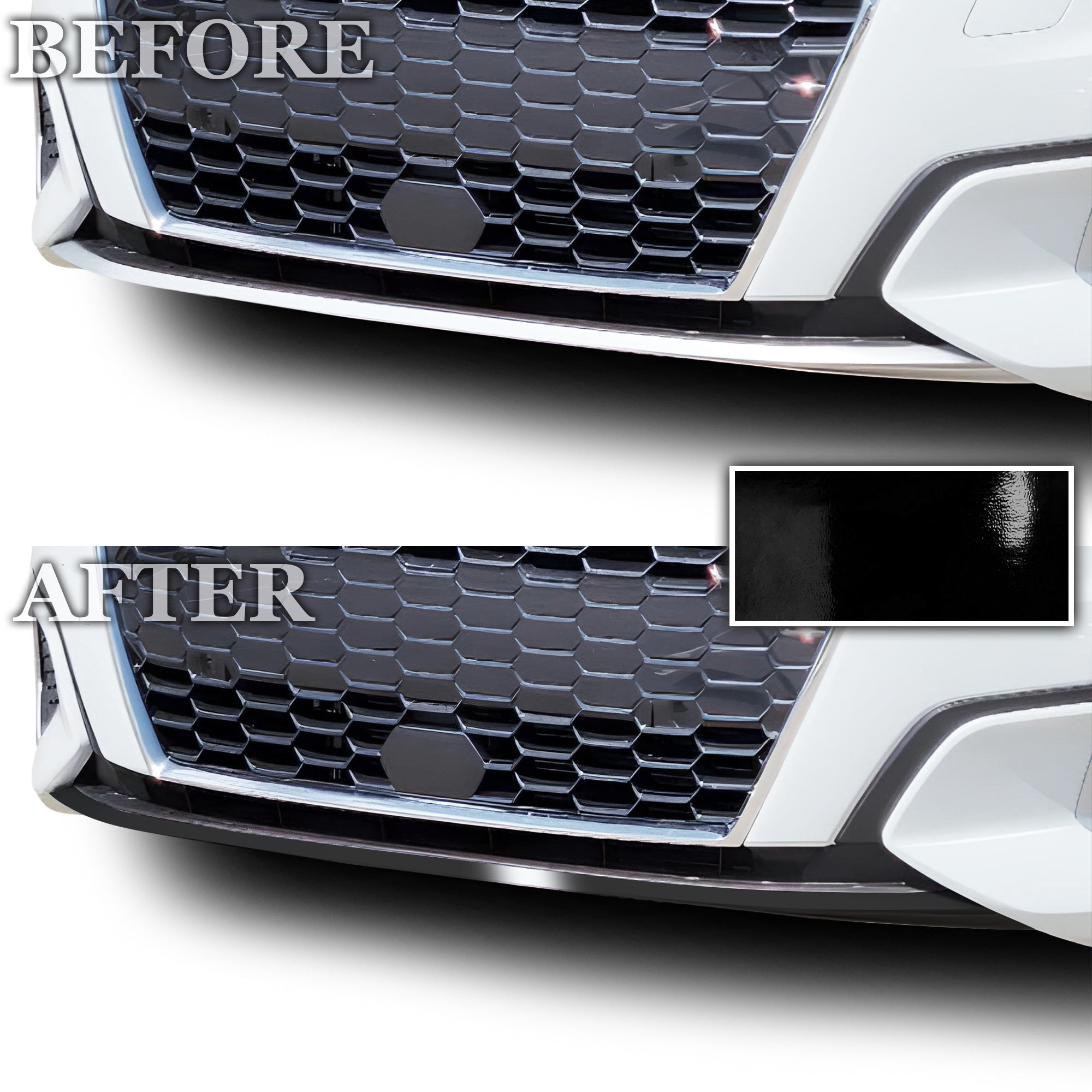 Vinyl Chrome Delete Grille Window Wheel Blackout Decal Stickers Overlay Film Fits Audi A3 2022 - 2025 - Bogar Tech Designs
