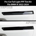 Full Headlight Taillight Precut Smoked PPF Tint Kit Film Overlay Fits BMW iX 2022-2024