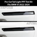 Full Headlight Taillight Precut Smoked PPF Tint Kit Film Overlay Fits BMW iX 2022-2024