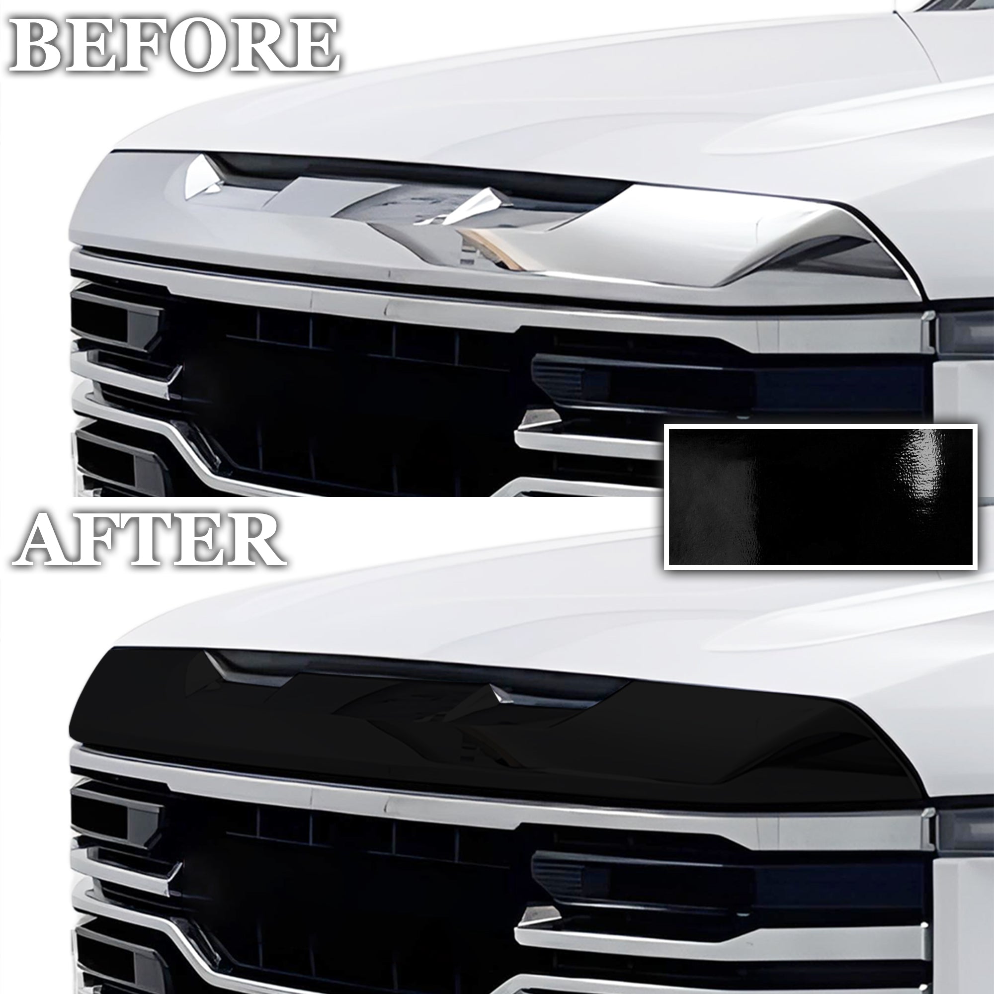 Vinyl Chrome Delete Blackout Decal Stickers Overlay Film Fits GMC Sierra 1500 2022 - 2025 - Bogar Tech Designs