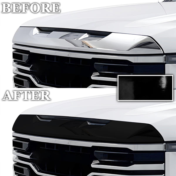 Vinyl Chrome Delete Blackout Decal Stickers Overlay Film Fits GMC Sierra 1500 2022-2024