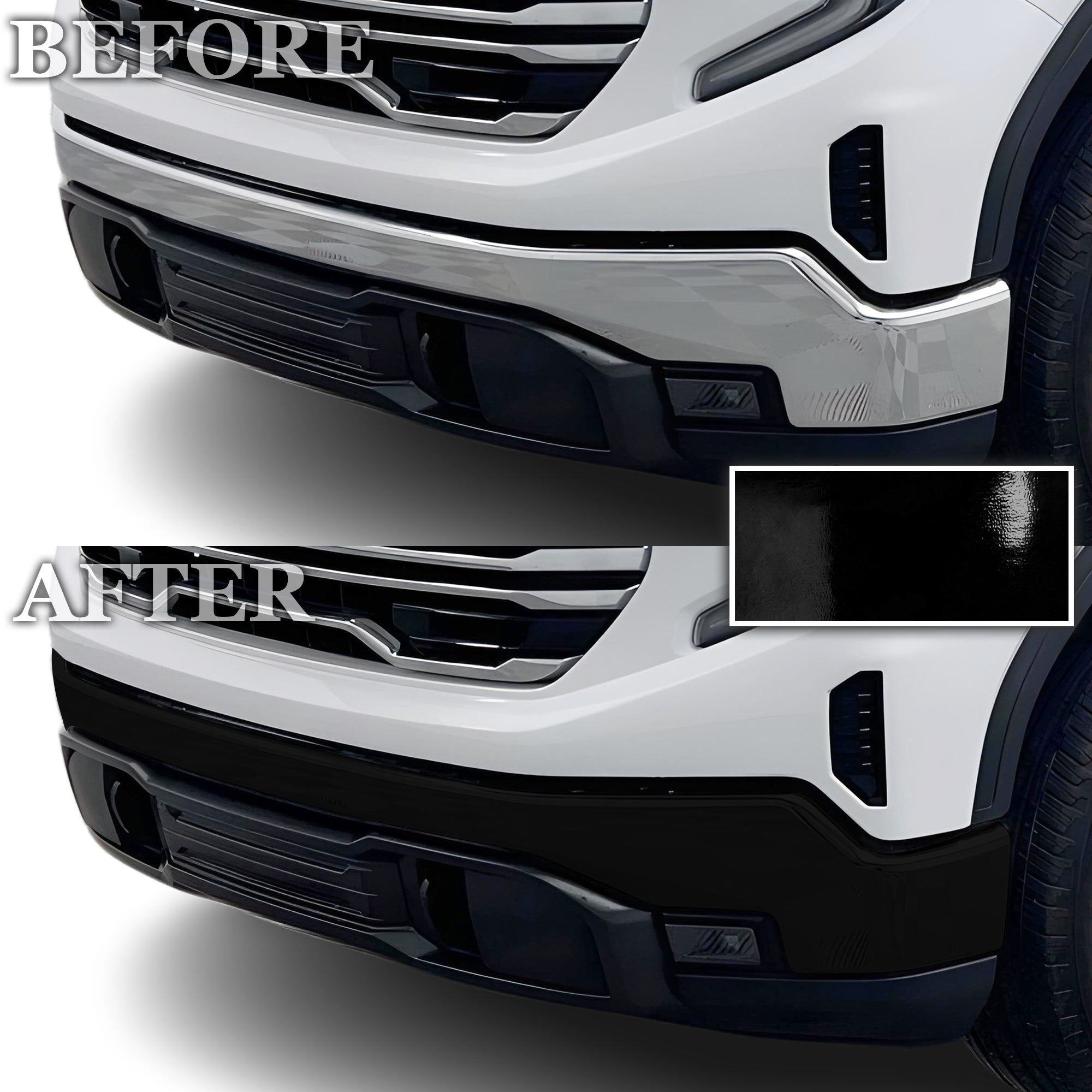 Vinyl Chrome Delete Blackout Decal Stickers Overlay Film Fits GMC Sierra 1500 2022 - 2025 - Bogar Tech Designs