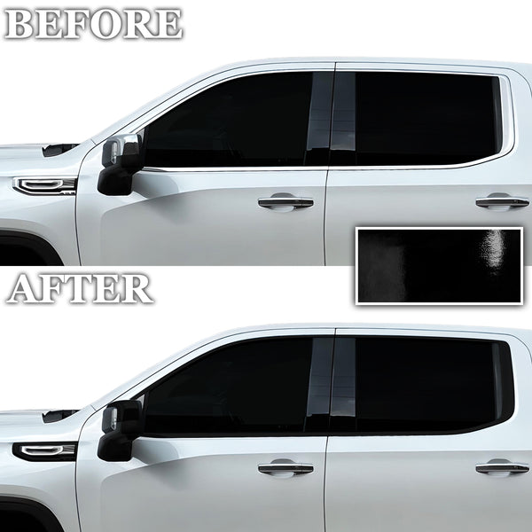 Vinyl Chrome Delete Blackout Decal Stickers Overlay Film Fits GMC Sierra 1500 2022-2024