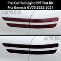 Full Headlight Taillight Precut Smoked PPF Tint Kit Film Overlay Fits Genesis GV70 2022-2024