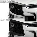 Vinyl Chrome Delete Grille Side Window Rear Blackout Decal Stickers Overlay Film Fits Infiniti QX60 2022-2024