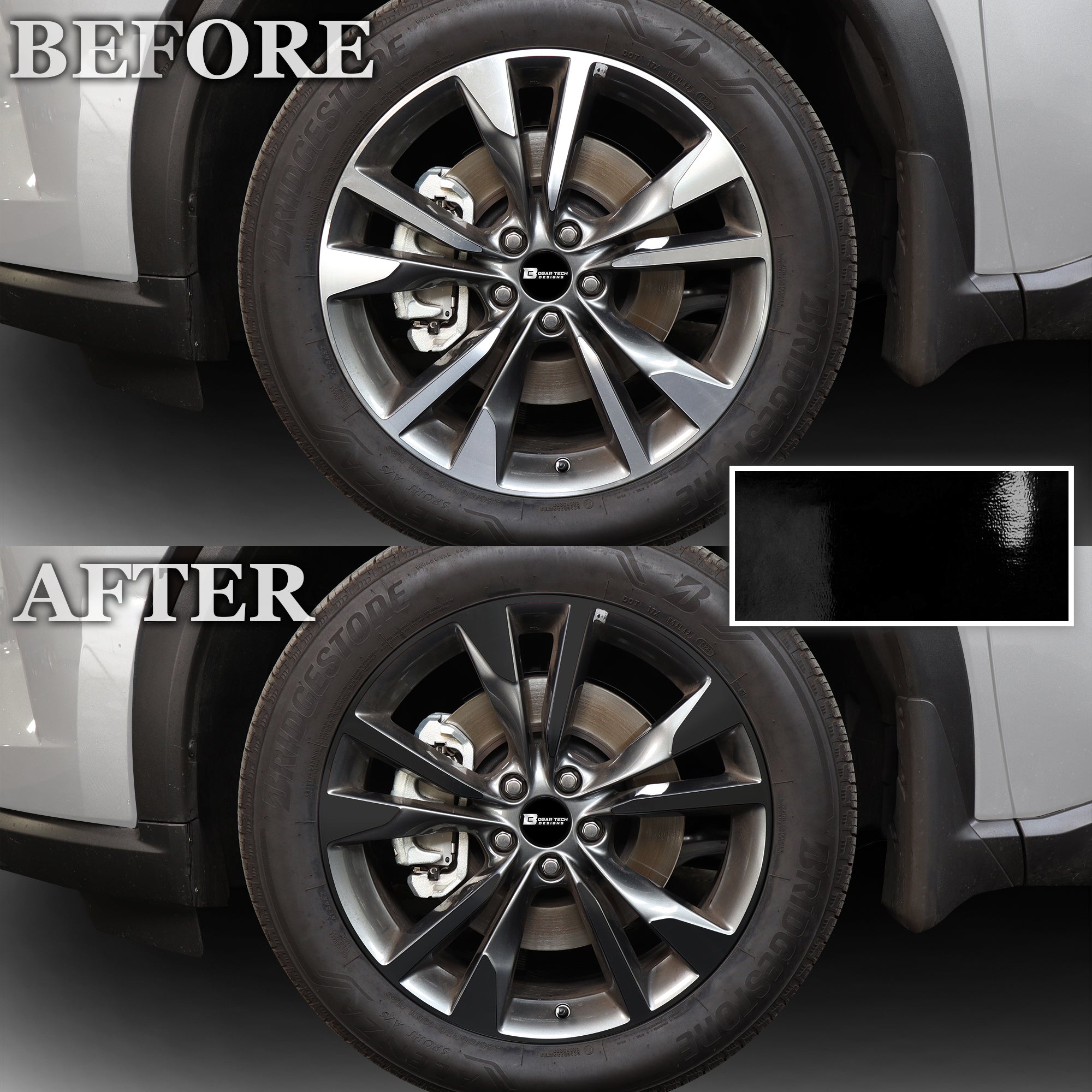 Vinyl Chrome Delete Grille Side Window Rear Blackout Decal Stickers Overlay Film Fits Infiniti QX60 2022 - 2025 - Bogar Tech Designs