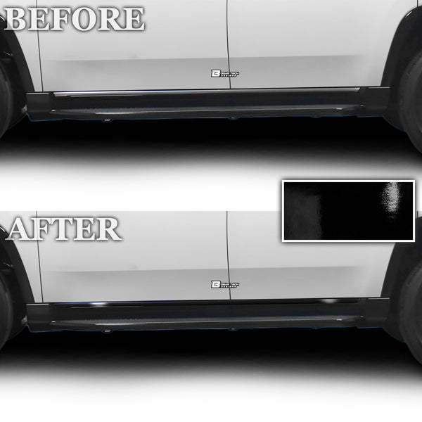 Vinyl Chrome Delete Grille Side Window Rear Blackout Decal Stickers Overlay Film Fits Jeep Wagoneer 2022-2024