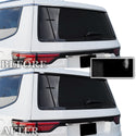 Vinyl Chrome Delete Grille Side Window Rear Blackout Decal Stickers Overlay Film Fits Jeep Wagoneer 2022-2024