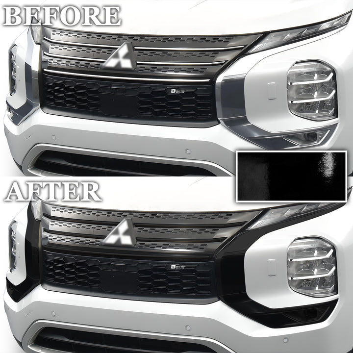 Vinyl Chrome Delete Grille Side Window Rear Blackout Decal Stickers Overlay Film Fits Mitsubishi Outlander 2022 - 2025 - Bogar Tech Designs