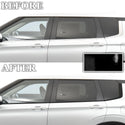 Vinyl Chrome Delete Grille Side Window Rear Blackout Decal Stickers Overlay Film Fits Mitsubishi Outlander 2022-2024