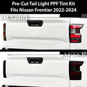 Full Headlight Taillight Precut Smoked PPF Tint Kit Film Overlay Fits Nissan Frontier 2022-2024