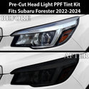 Full Headlight Taillight Precut Smoked PPF Tint Kit Film Overlay Fits Subaru Forester