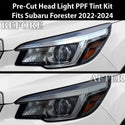 Full Headlight Taillight Precut Smoked PPF Tint Kit Film Overlay Fits Subaru Forester