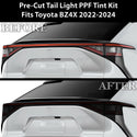 Full Headlight Taillight Precut Smoked PPF Tint Kit Film Overlay Fits Toyota BZ4X 2022-2024