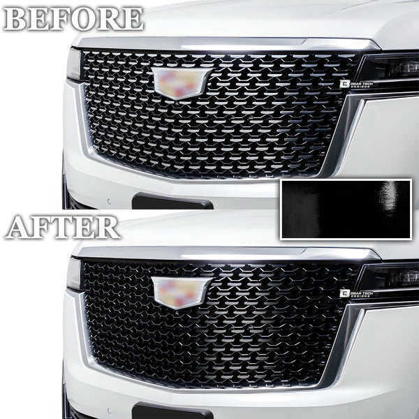 Vinyl Chrome Delete Side Window Blackout Decal Stickers Overlay Film Fits Cadillac Escalade 2021-2024