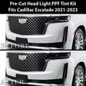 Full Headlight Taillight Precut Smoked PPF Tint Kit Film Overlay Fits Cadillac Escalade 2021+