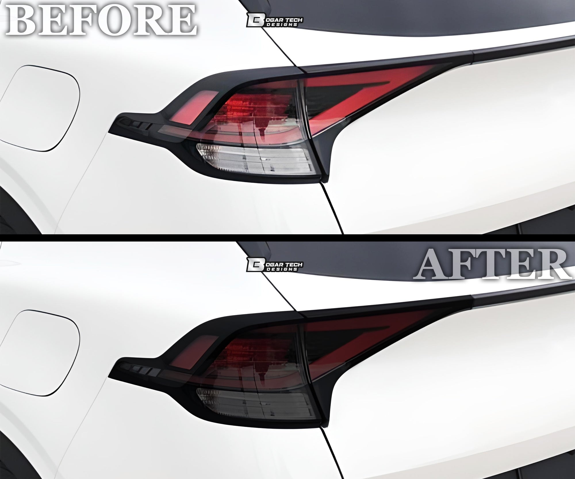 Full Headlight Taillight Precut Smoked PPF Tint Kit Film Overlay Fits Kia Sportage 2023 2023 - 2025 - Bogar Tech Designs