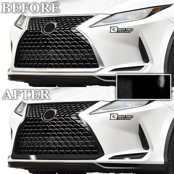 Vinyl Chrome Delete Side Window Front Rear Bumper Wheel Rim Trim Blackout Decal Stickers Overlay Film Fits Lexus RX 2016-2022