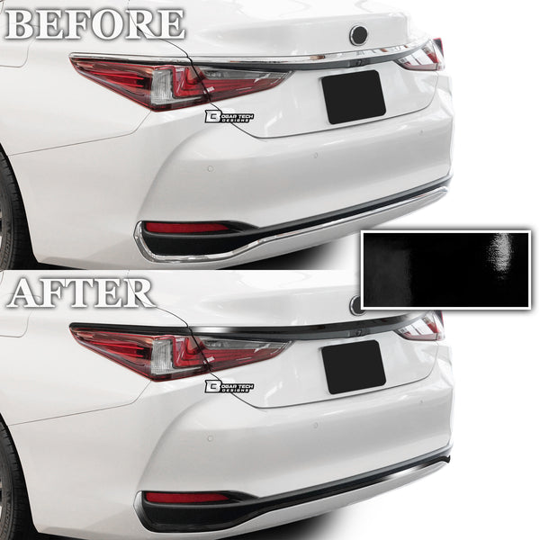 Vinyl Chrome Delete Side Window Front Rear Bumper Wheel Rim Trim Blackout Decal Stickers Overlay Film Fits Lexus ES 2022 2023