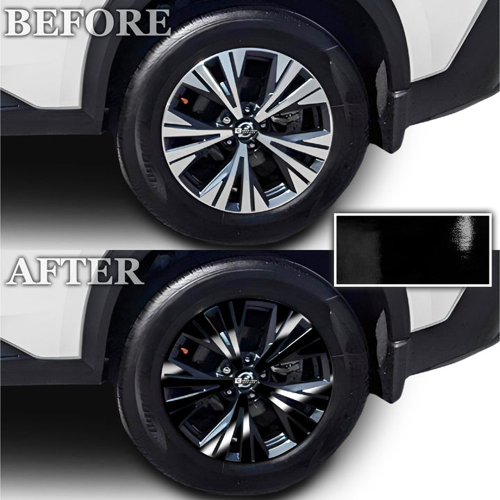 Vinyl Chrome Delete Wheel Sides Front Rear Bumper Trim Blackout Decal Stickers Overlay Film Fits Nissan Rogue 2021 - 2025 - Bogar Tech Designs