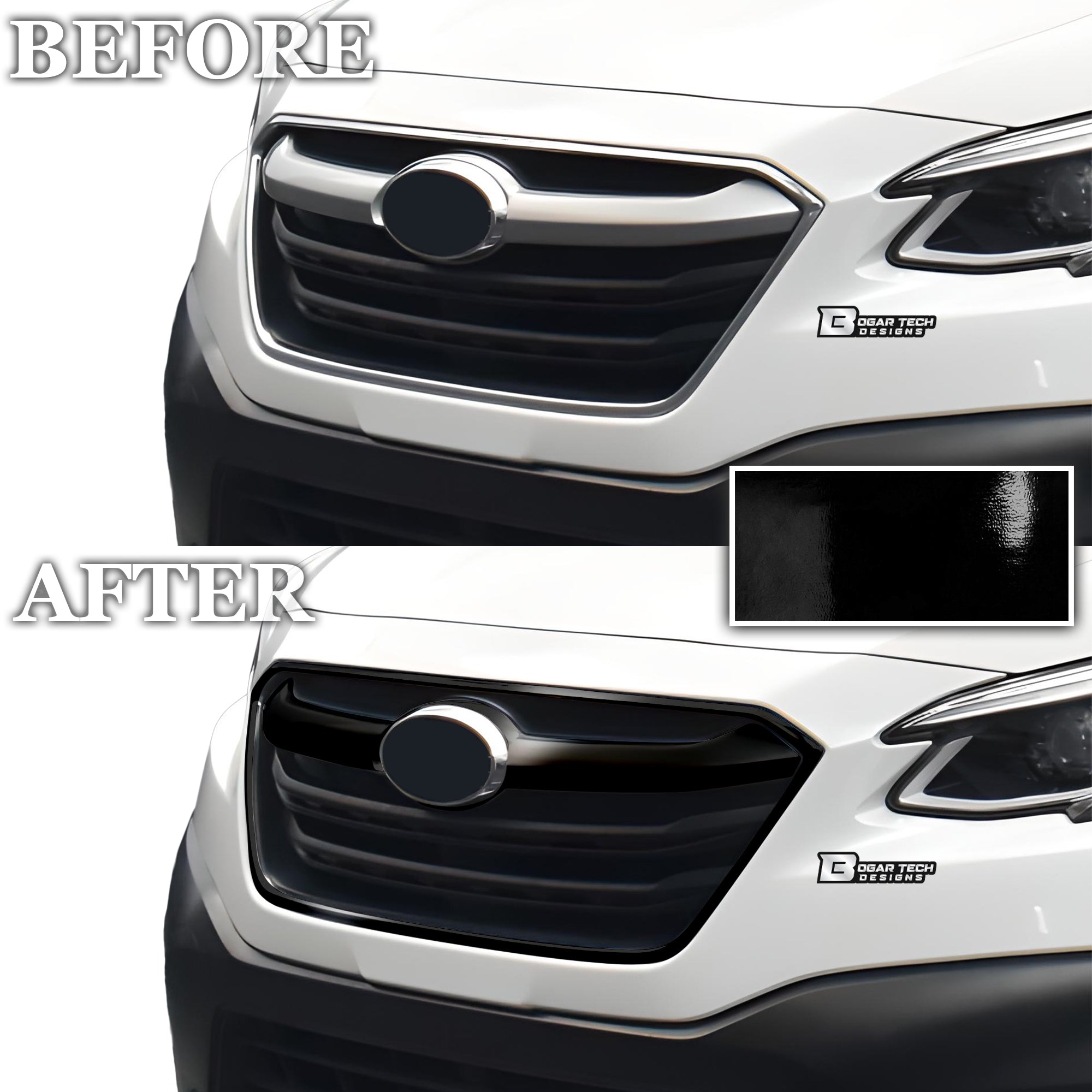 Vinyl Chrome Delete Side Window Blackout Decal Stickers Overlay Film Fits Subaru Outback Subaru Outback 2020 - 2025 - Bogar Tech Designs