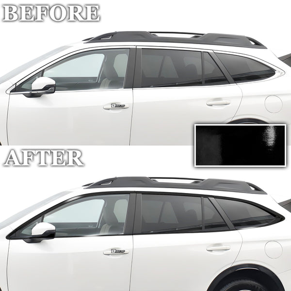 Vinyl Chrome Delete Side Window Blackout Decal Stickers Overlay Film Fits Subaru Outback