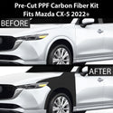 Fits Mazda CX-5 2017+ Precut Premium Gloss Black Carbon Fiber Fender Paint Protection Film PPF Decal Film Kit