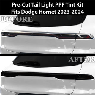 Full Headlight Taillight Precut Smoked PPF Tint Kit Film Overlay Fits Dodge Hornet 2023-2025