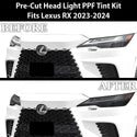 Full Headlight Taillight Precut Smoked PPF Tint Kit Film Overlay Fits Lexus RX 2023-2024