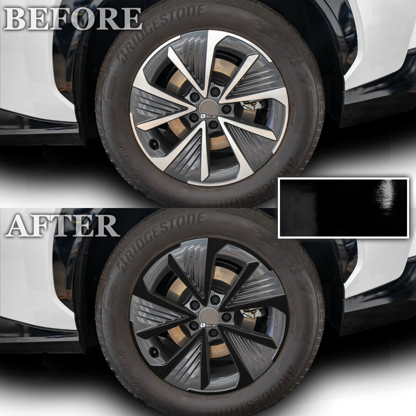 Vinyl Chrome Delete Wheel Blackout Decal Stickers Cover Overlay Fits Lexus RZ 2023-2024