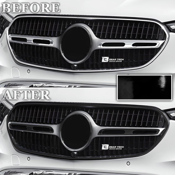 Vinyl Chrome Delete Grille Side Window Rear Rim Blackout Decal Stickers Overlay Film Fits Mercedes-Benz GLC