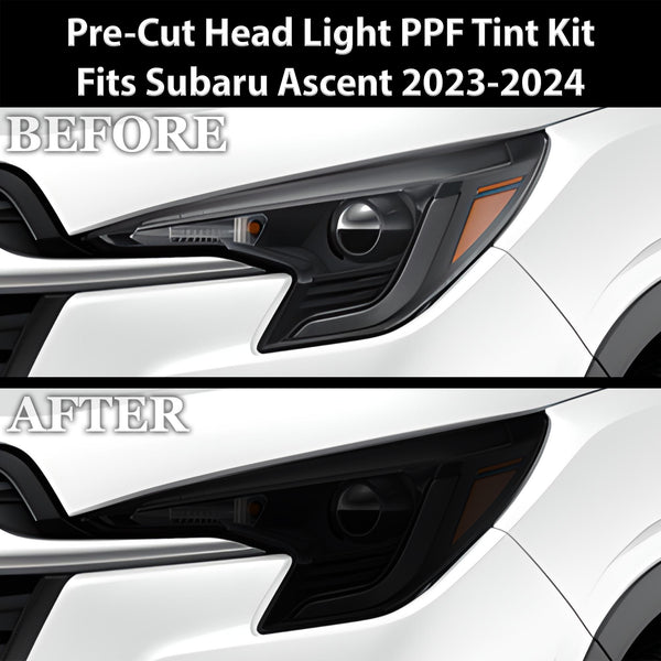 Full Headlight Taillight Precut Smoked PPF Tint Kit Film Overlay Fits Subaru Ascent 2023-2024