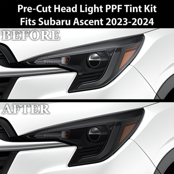 Full Headlight Taillight Precut Smoked PPF Tint Kit Film Overlay Fits Subaru Ascent 2023-2024