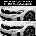 Full Headlight Taillight Precut Smoked PPF Tint Kit Film Overlay Fits BMW 3 Series