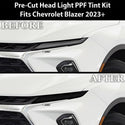 Full Headlight Taillight Precut Smoked PPF Tint Kit Film Overlay Fits Chevy Blazer 2023+