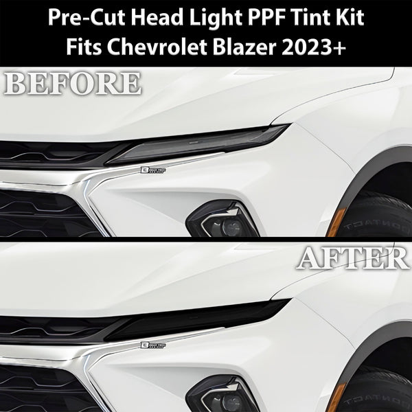 Full Headlight Taillight Precut Smoked PPF Tint Kit Film Overlay Fits Chevy Blazer 2023+