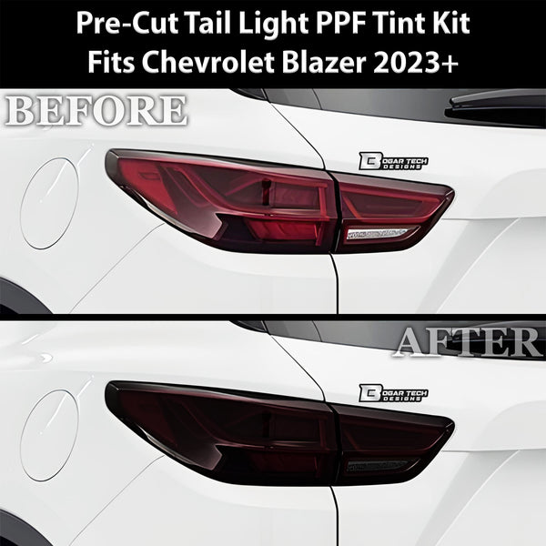 Full Headlight Taillight Precut Smoked PPF Tint Kit Film Overlay Fits Chevy Blazer 2023+