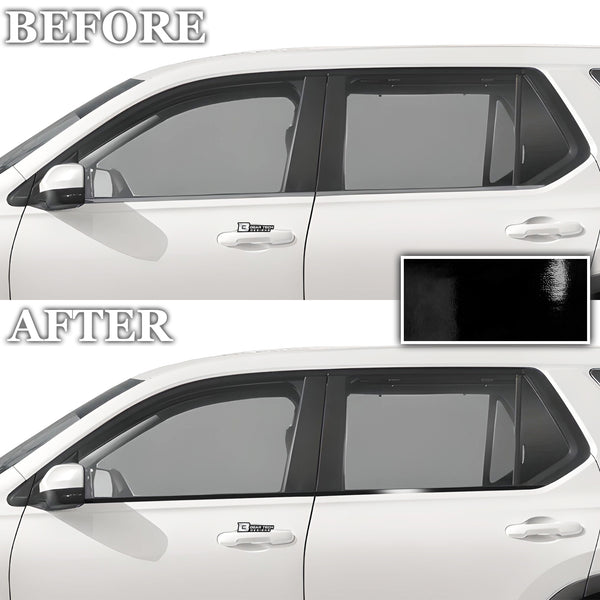 Vinyl Chrome Delete Grille Window Wheel Blackout Decal Stickers Overlay Film Fits Honda Pilot 2023 2024