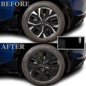 Vinyl Chrome Delete Wheel Sides Front Rear Bumper Trim Blackout Decal Stickers Overlay Film Fits Kia EV6 2022 2023 2024