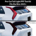 Full Headlight Taillight Precut Smoked PPF Tint Kit Film Overlay Fits Kia Niro 2023+