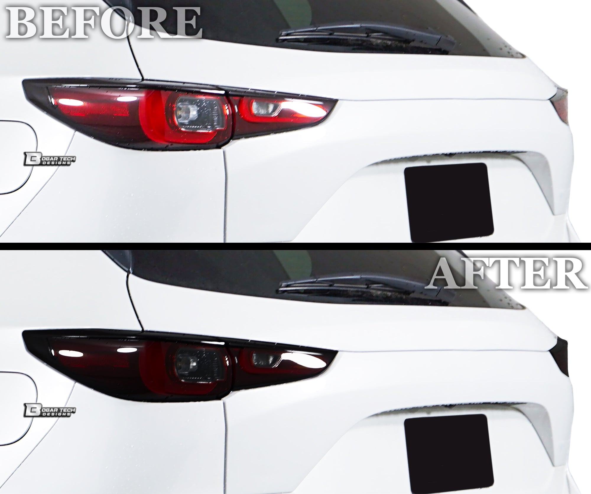 Full Headlight Taillight Precut Smoked PPF Tint Kit Film Overlay Fits Mazda CX - 5 2022 - 2025 - Bogar Tech Designs